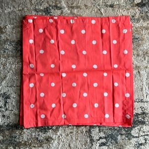 4 Kate Spade Orange and White Polka Dot Napkins